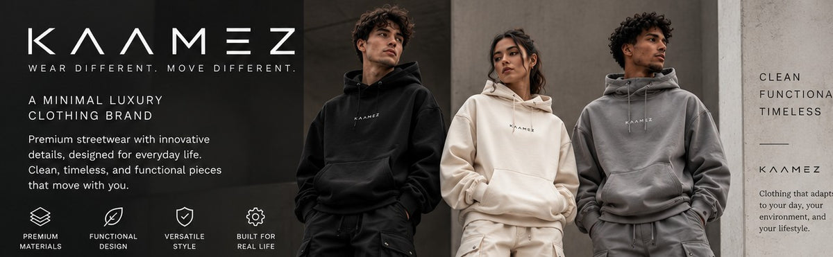 KAAMEZ brand concept moodboard, showing future clothing ideas rather than products currently for sale